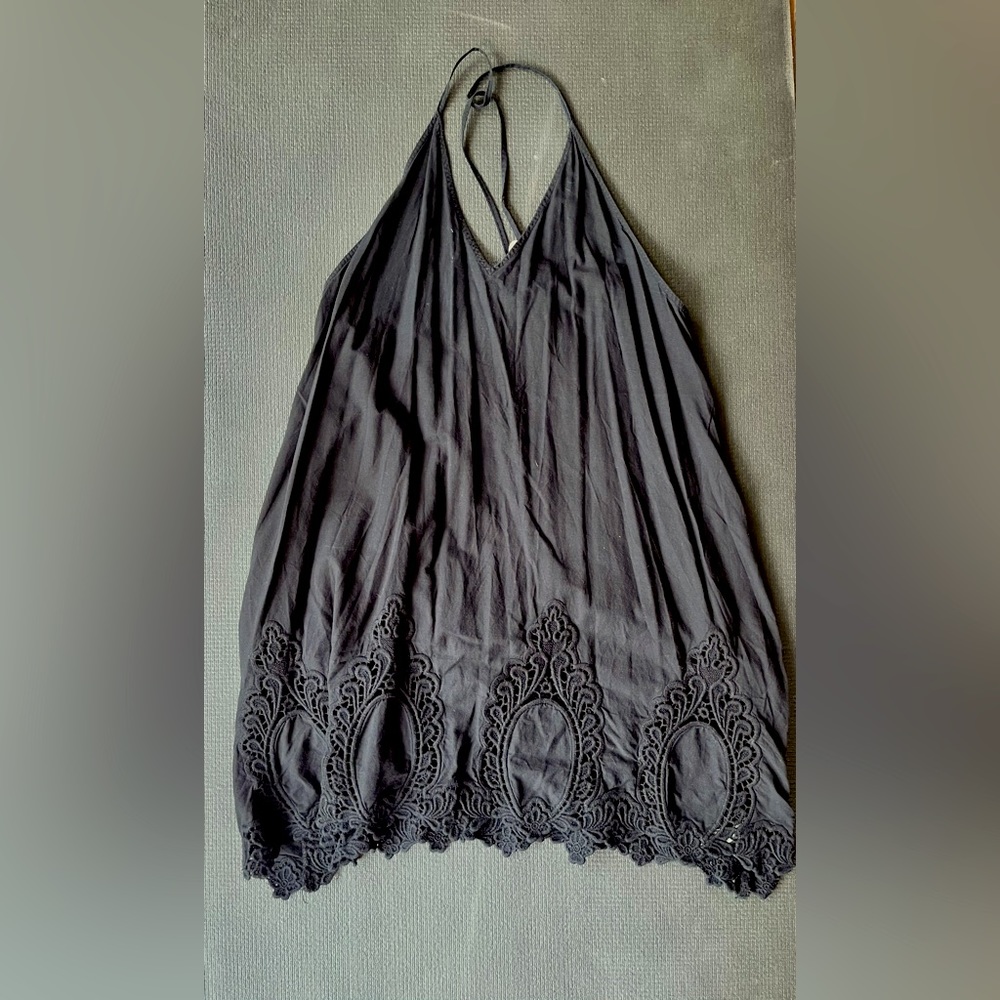 Free people black trapeze dress